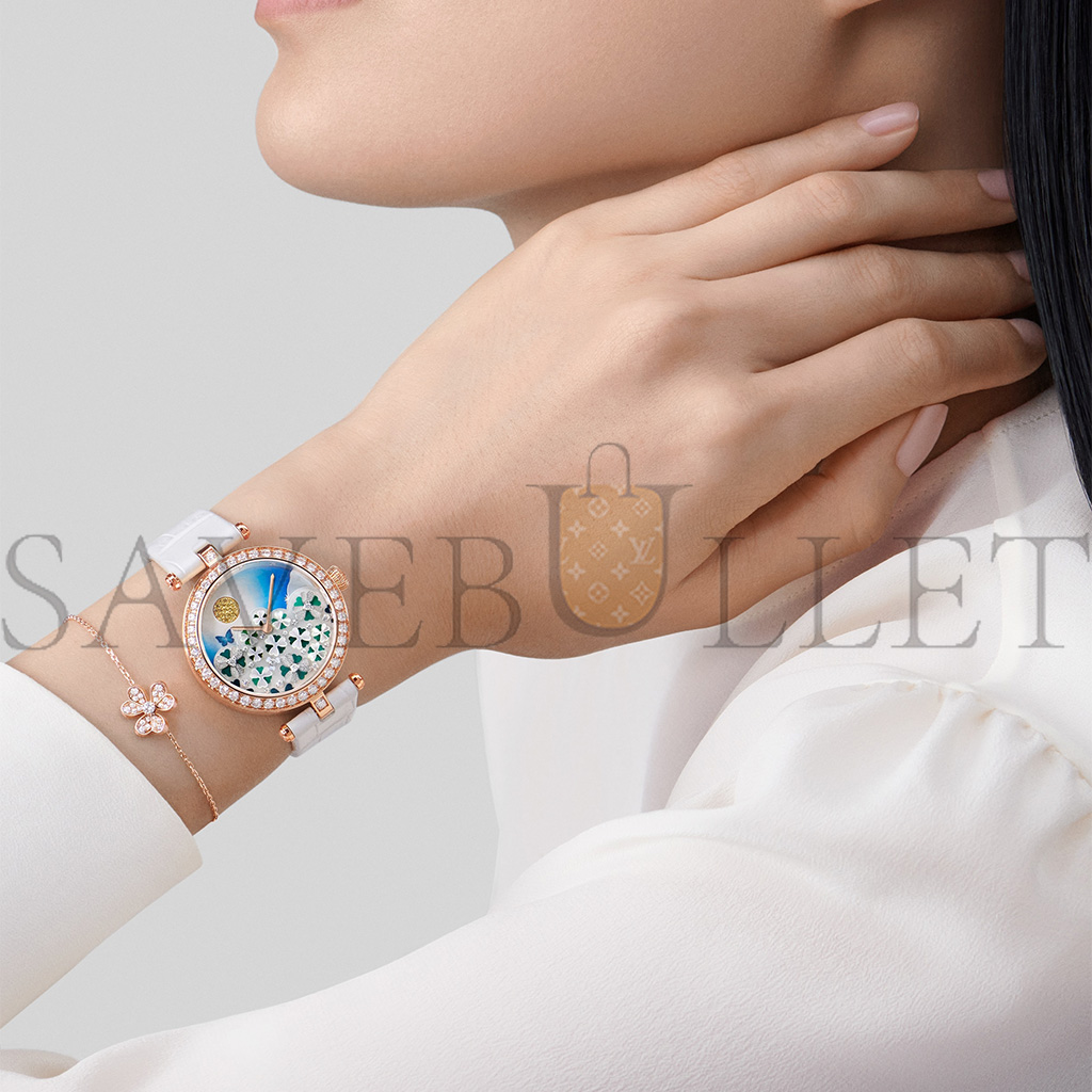 v*n cl*f arpels frivole bracelet, mini model - rose gold, Di*m*nd  vcarp7rd00